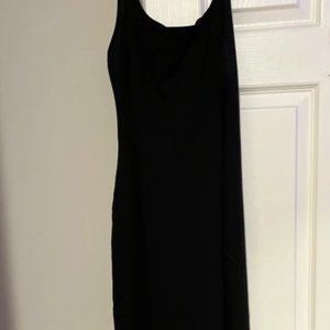 Midi Zara fitted black tank dress - Medium